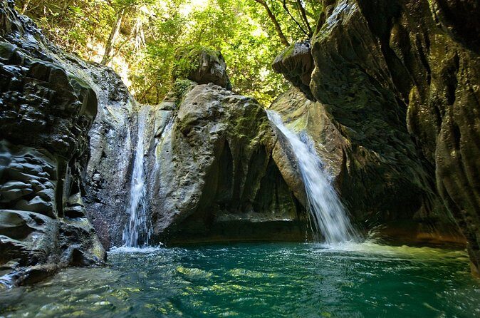 27 waterfalls PUERTO PLATA - Safety reality check: jumps up to 8 meters, ladders, and wet footing