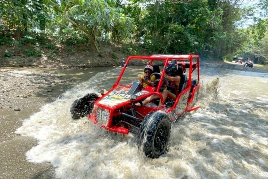3x1: Monkeyland Damajagua Falls & Buggy Tour Puerto plata - Off-road buggy time: rivers, trails, and two-person riding rules