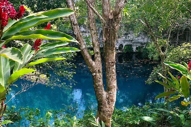 Blue Dudu Lagoon - Stop 3: Laguna El Dudu swim, ziplines, and the cave add-on (1 hour 30 minutes)