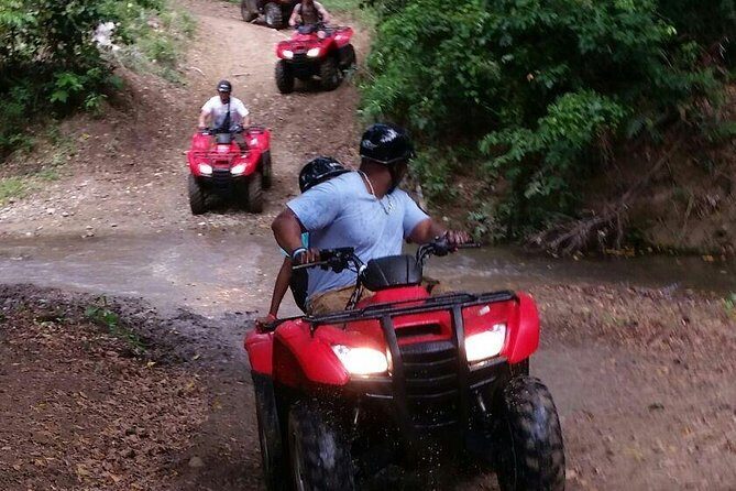 Four Wheels Drive/ATV'S Tour - Pickup, helmets, and how the guides keep the day flowing