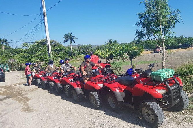 Four Wheels Drive/ATV'S Tour - The ATV ride phase: rivers, fields, and tropical sand between muddy runs