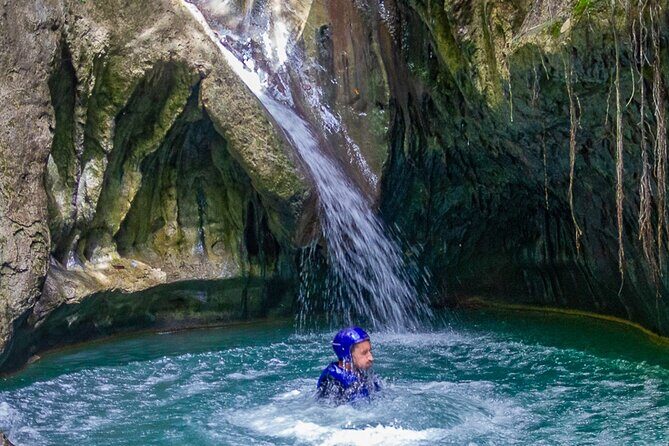 Hotels - Airbnb & villas pick up - WATERFALLS OF DAMAJAGUA - At the Falls: Swimming, Slides, Caves, and Jump-Off Spots