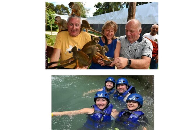 Monkey Tour Interaction and Damajagua waterfalls in Puerto Plata. - Damajagua Waterfalls: Slides, Jumps, and a Real Stair Climb
