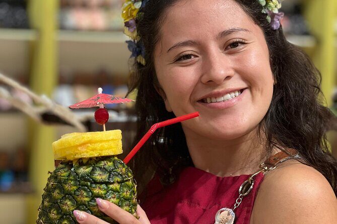 The piña colada experience - The real payoff: you leave with a drink and a story