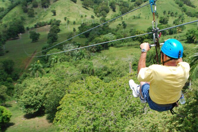 Zip N Splash Adventure plus Horseback Riding - Damajagua waterfalls: swim, jump, slide—without feeling rushed